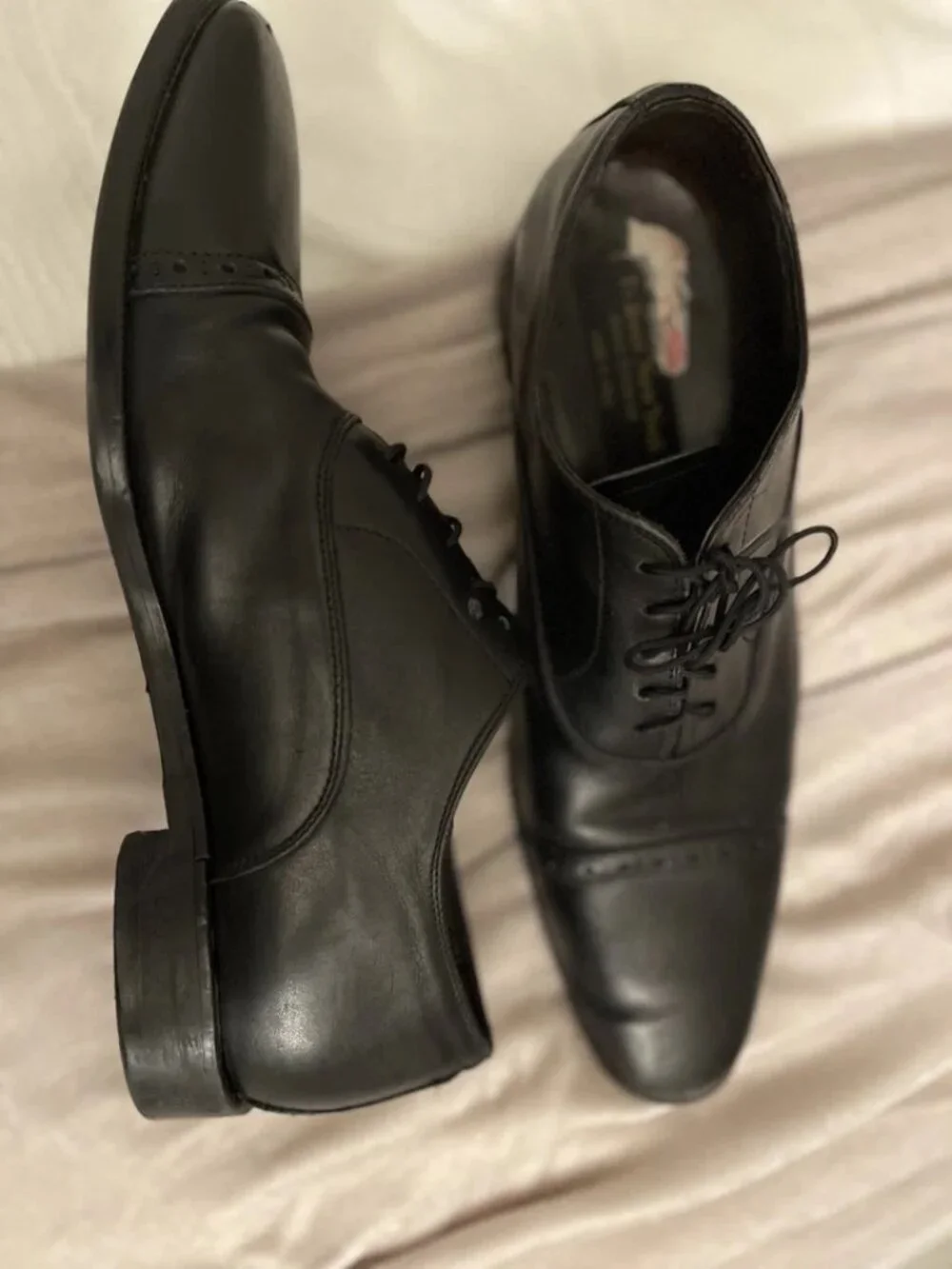 To Boot New York Adam Derrick Mens Black Leather Cap Toe Oxford Shoes Size 11